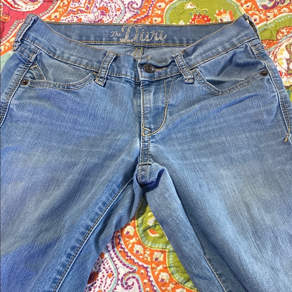 Old Navy Blue Boot Cut Jeans with Classic Medium Wash
